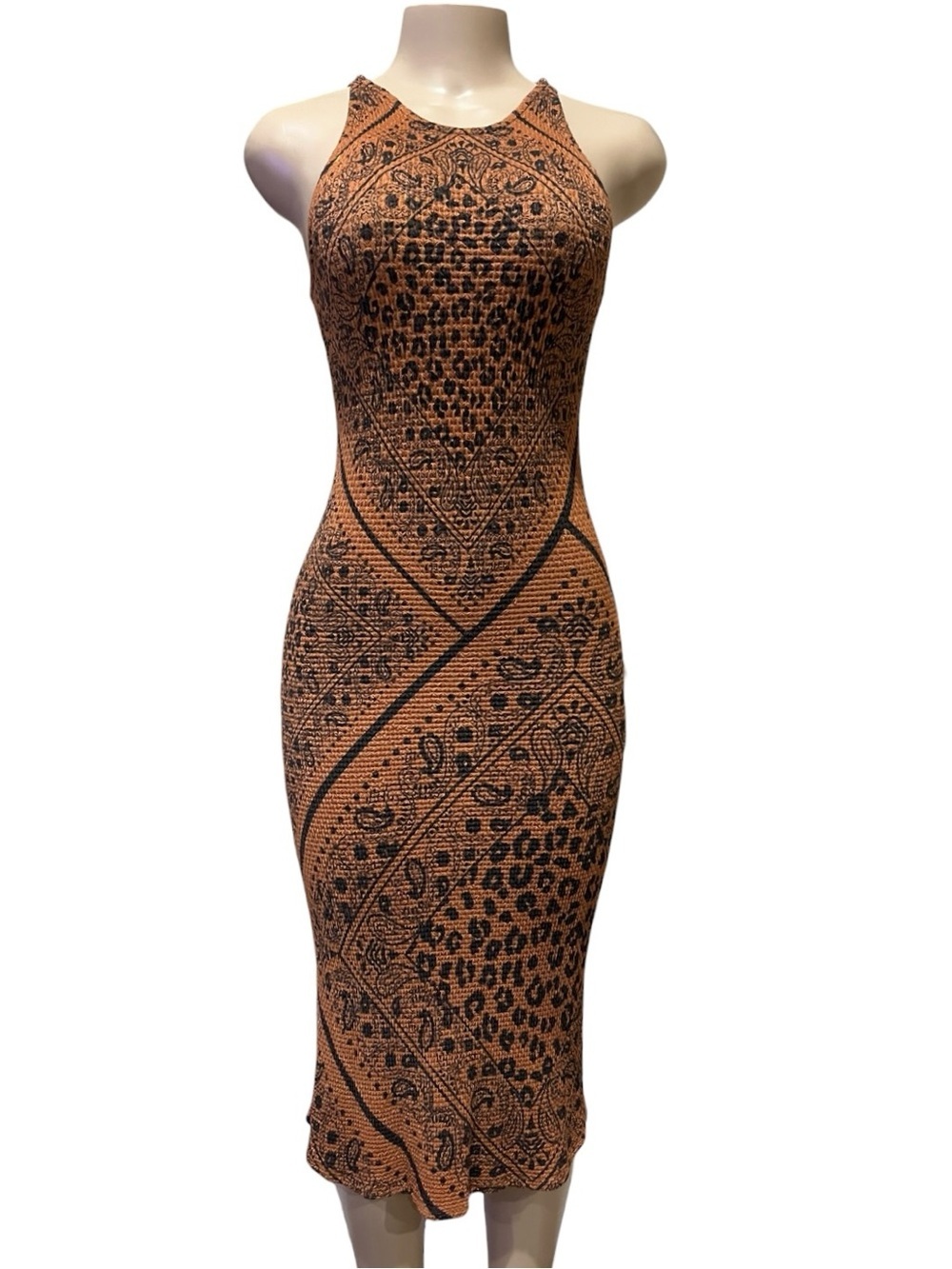 Farm Rio Alyse Knit Midi Paisley Anthropologie - Picture 2 of 8